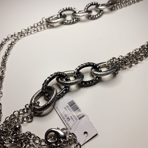 Silver Metal Chain Gem Waist Belt Accessory - Picture 2 of 2